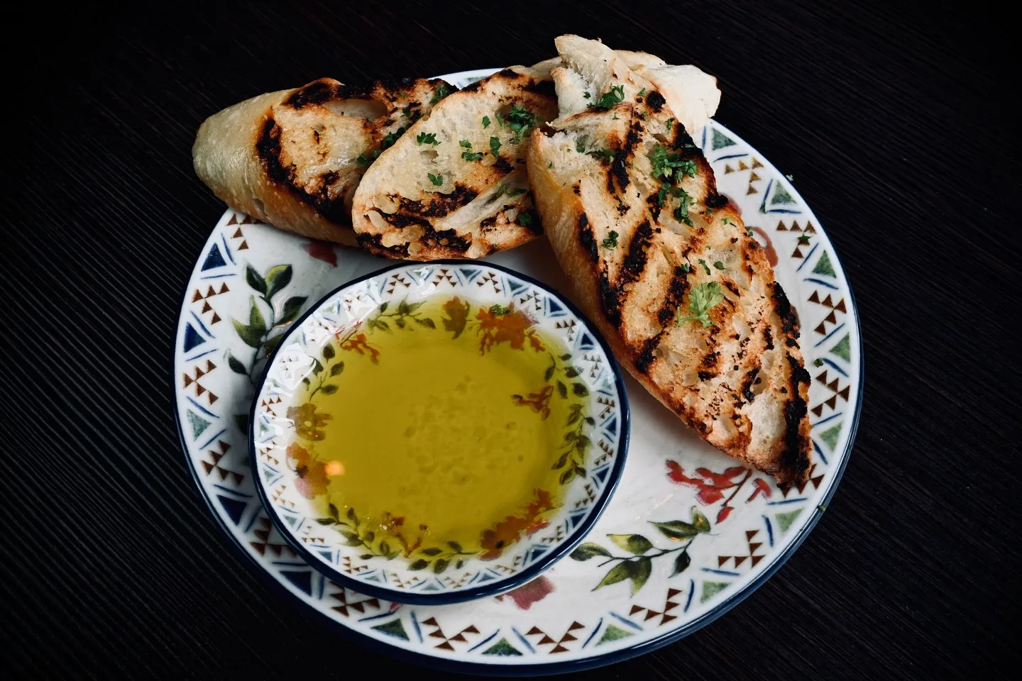 Grillat bröd med olivolja